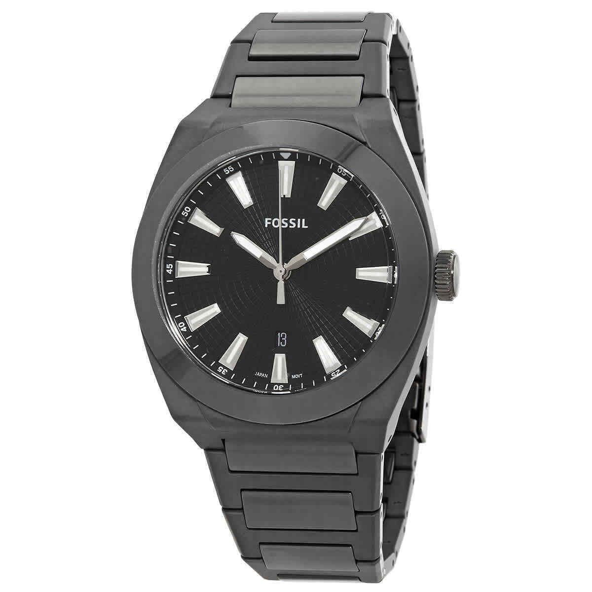 Fossil Everett Quartz Black Dial Men`s Watch CE5027