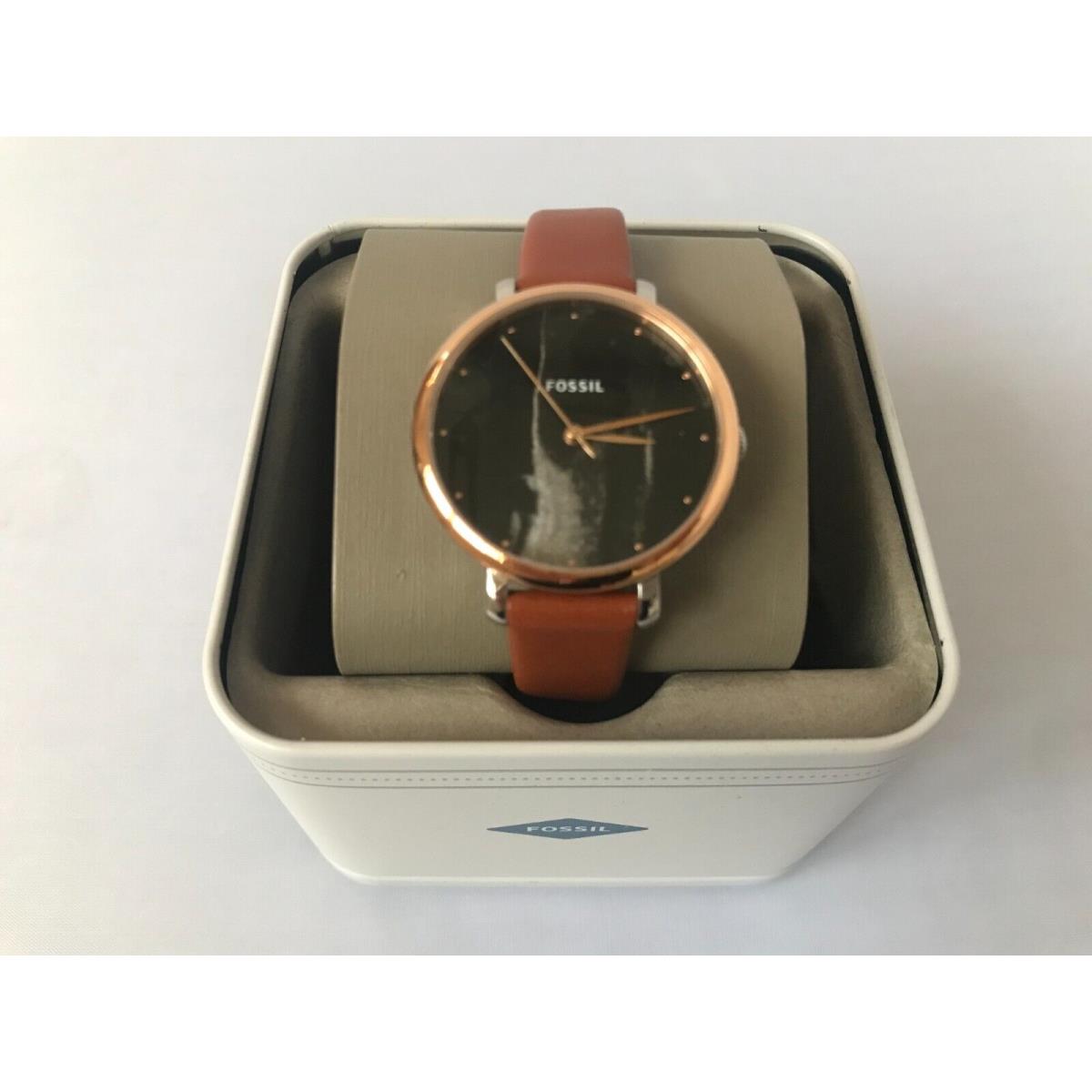 Fossil Women`s Jacqueline Tan Leather Strap Watch ES4378