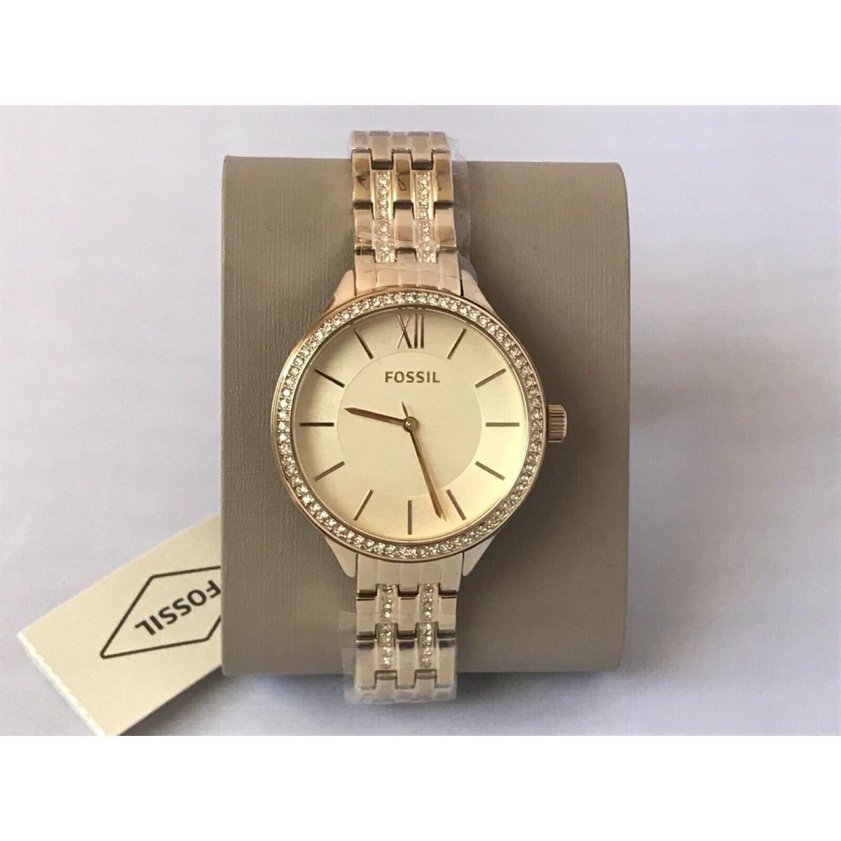 Fossil Suitor Three-hand Gold Color Stainless Steel Watch BQ3117