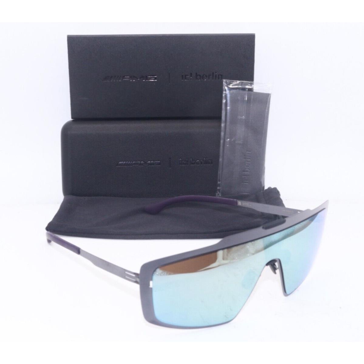 IC Berlin MB Shield 03 Aubergine/blue Mirrored Lens Sunglasses 141MM