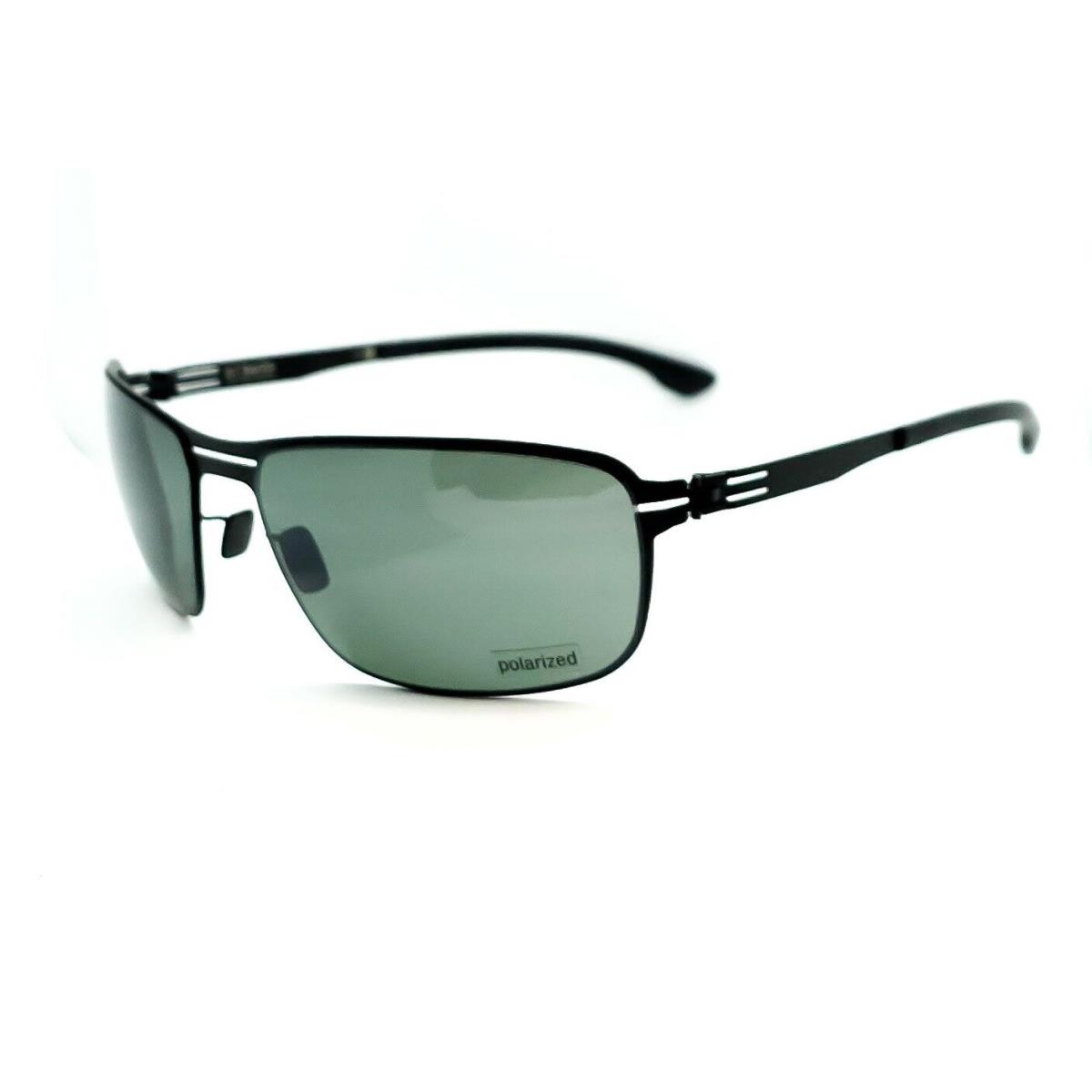 ic Berlin Lance Sunglasses Col. Black/green Polarized Size 65