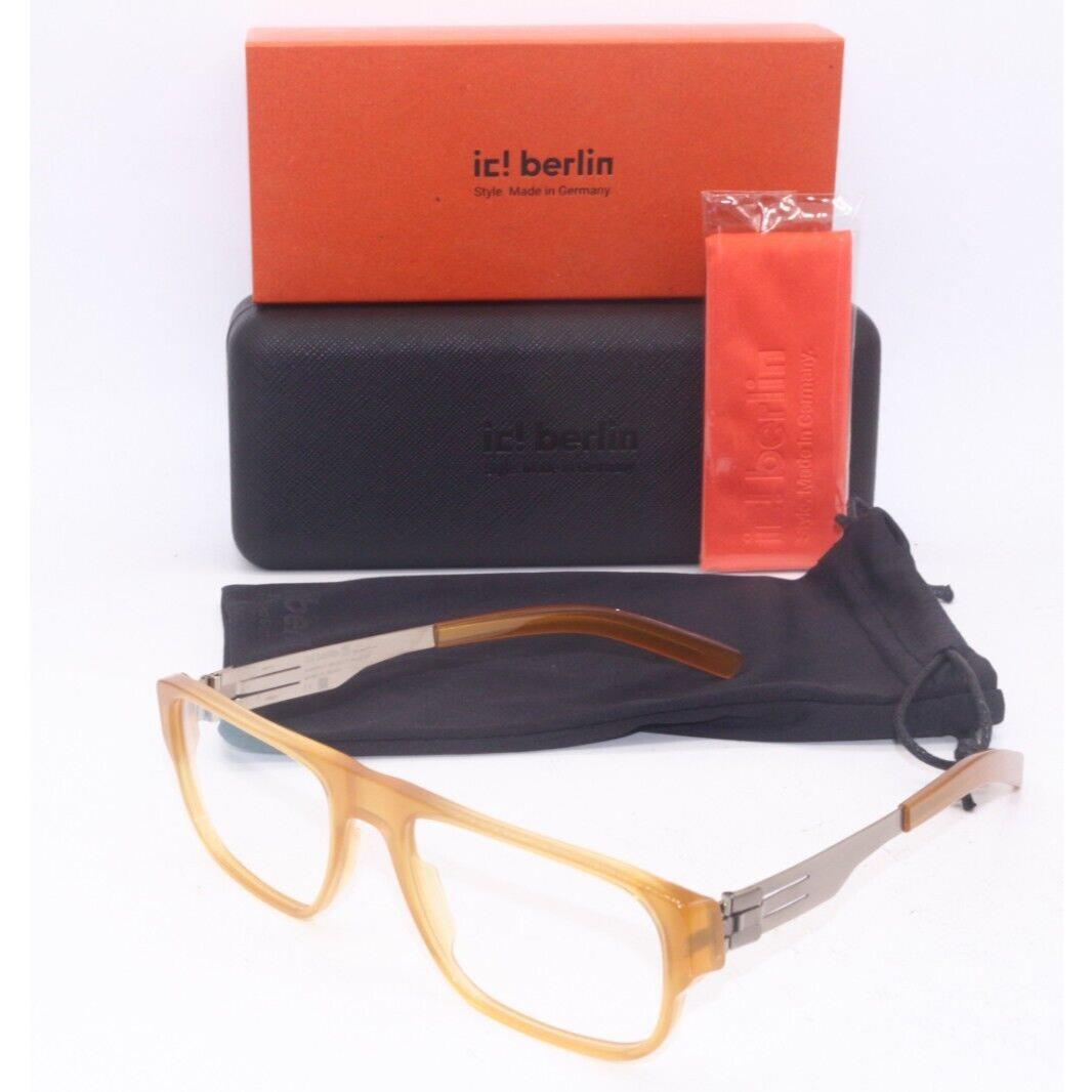 IC Berlin Edmir A. Bronze Orange Gunmetal Frames Eyeglasses 55-20