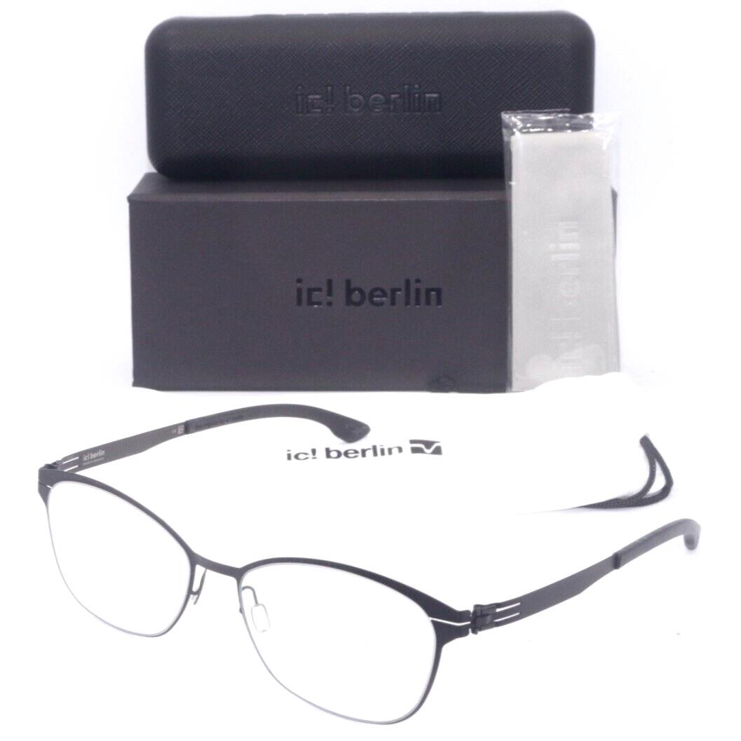 IC Berlin Sue R. Black Gunmetal Frames Eyeglasses 55-16