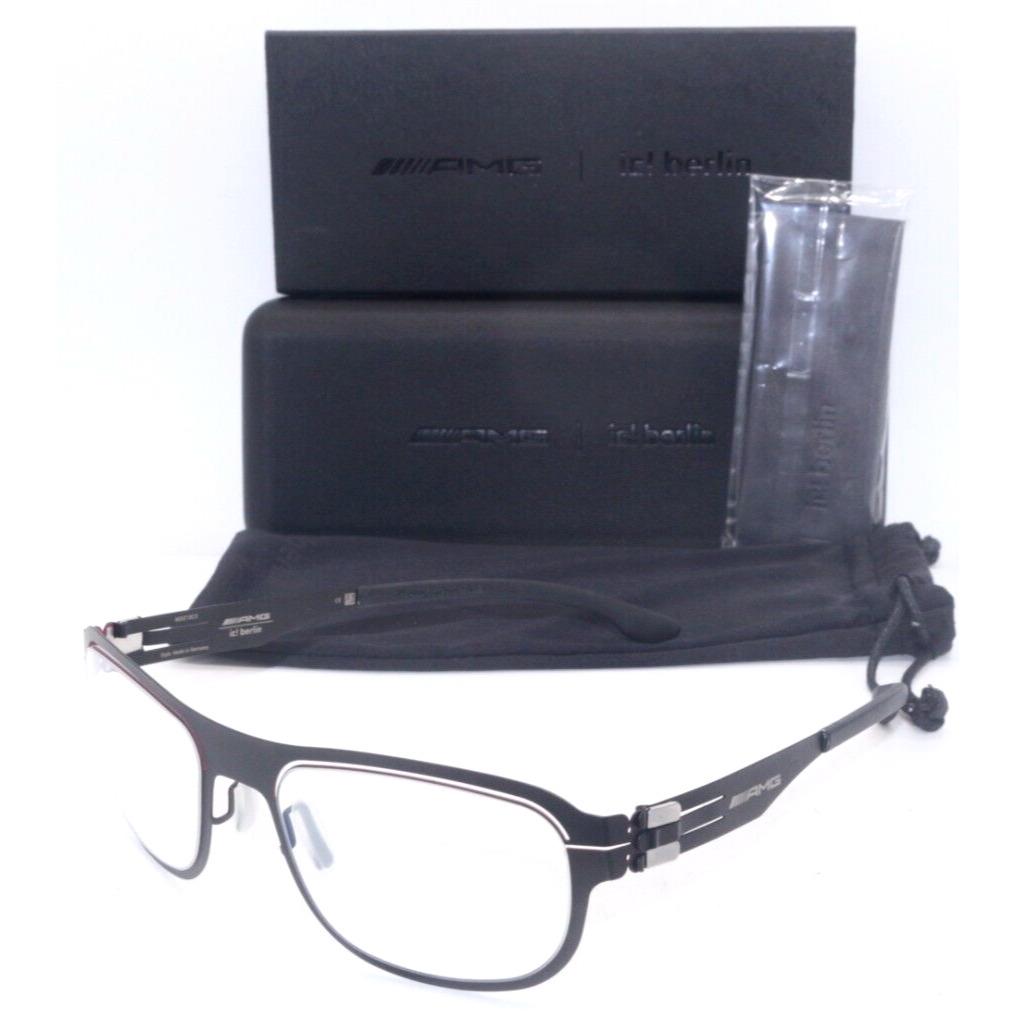 IC Berlin Mercedes Benz Amg 03 Black Red 97 Authentc Eyeglasses 55-20