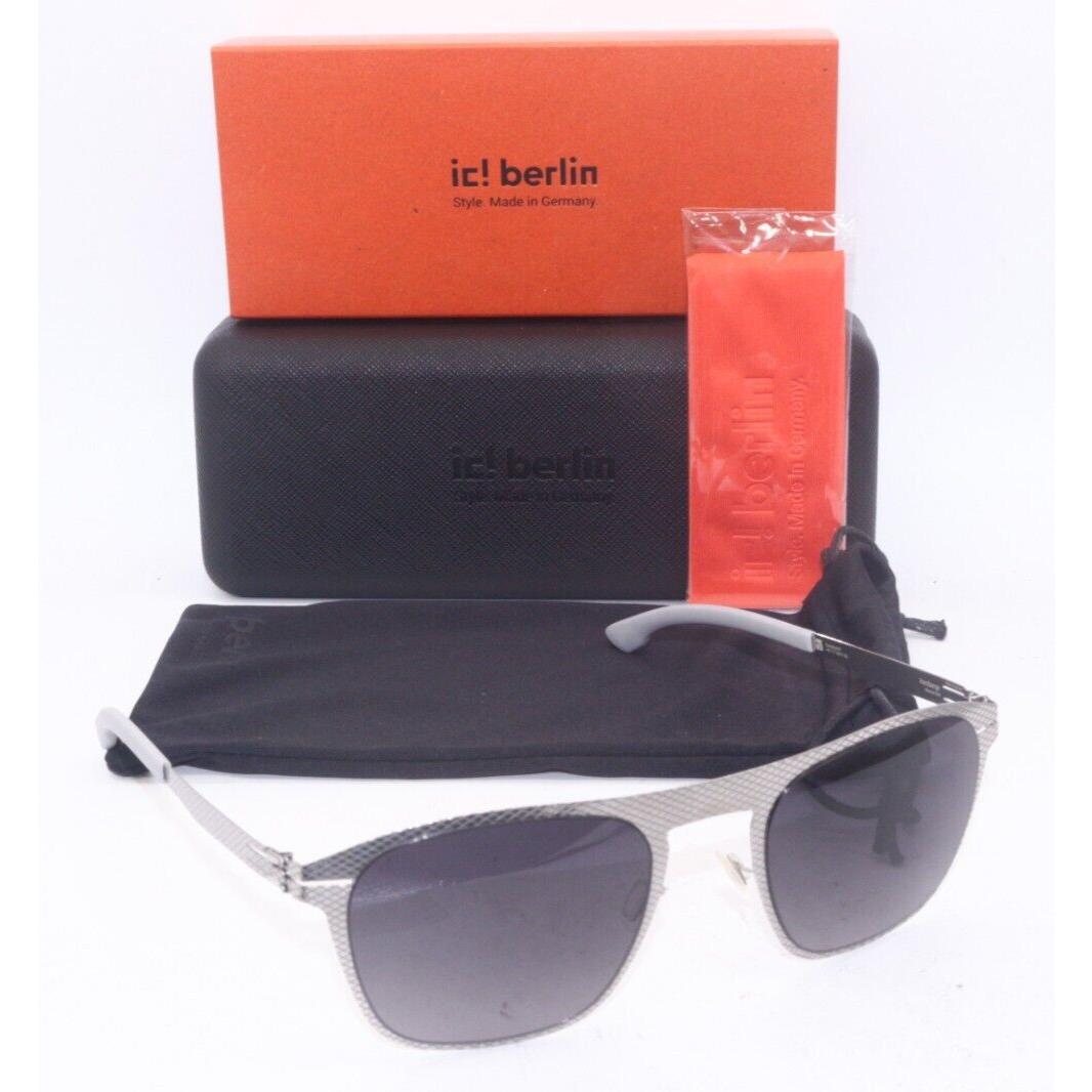 IC Berlin Herzberge Chrome Grid Gunmet Gradient Sunglasses 54-21