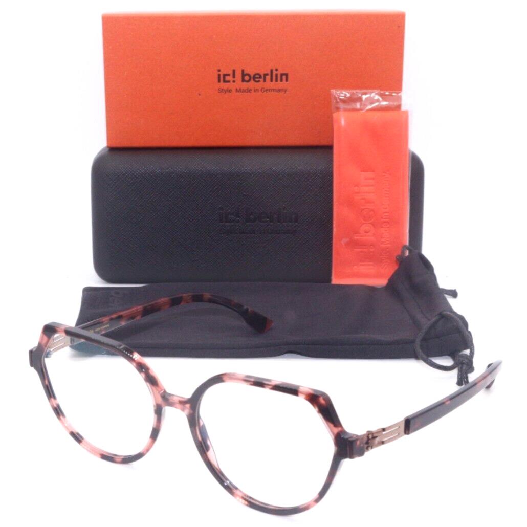 IC Berlin Florence Ecoblush Havana Bronze Frames Eyeglasses 52-18