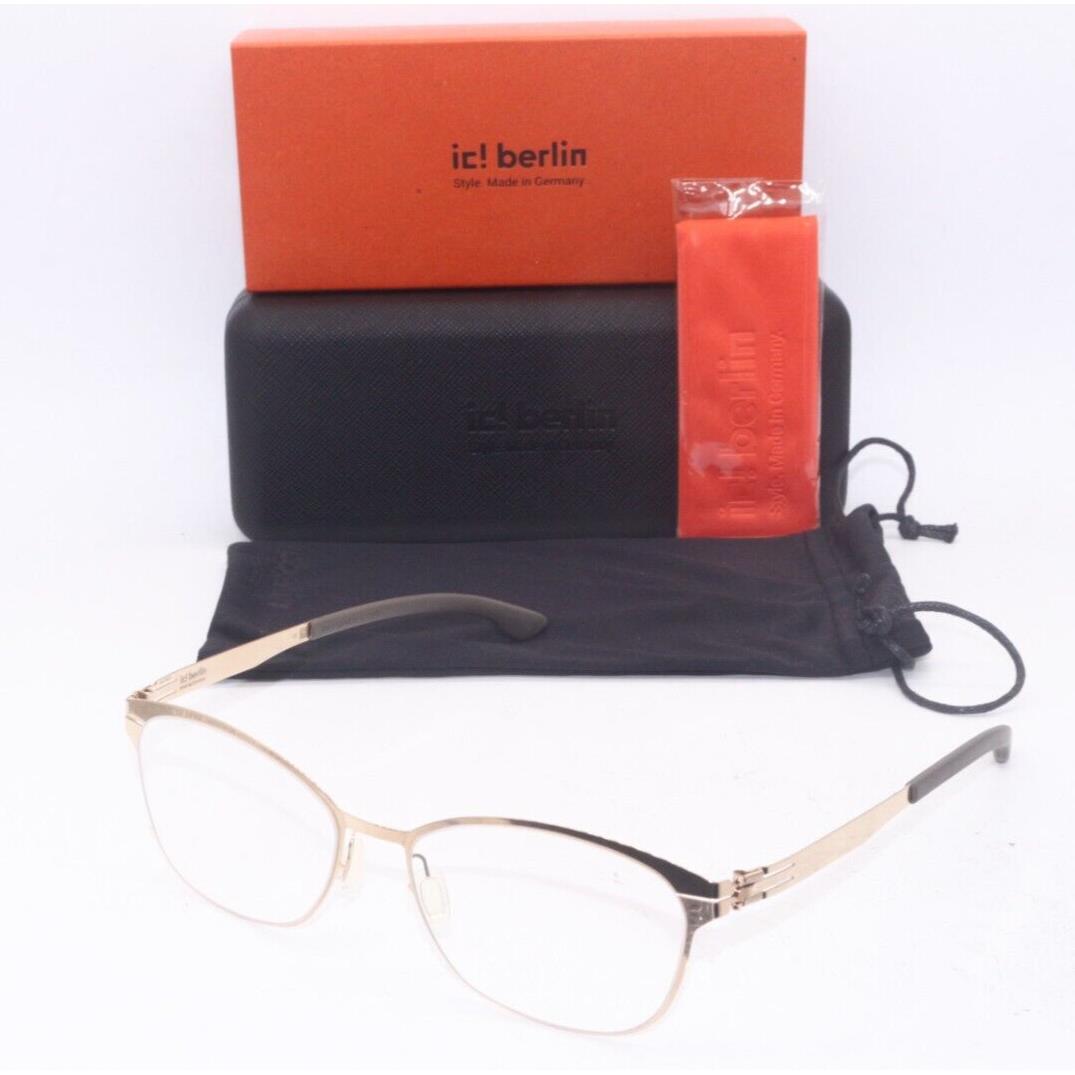 IC Berlin Sue R. Rose Gold Gunmetal Frames Eyeglasses 55-16