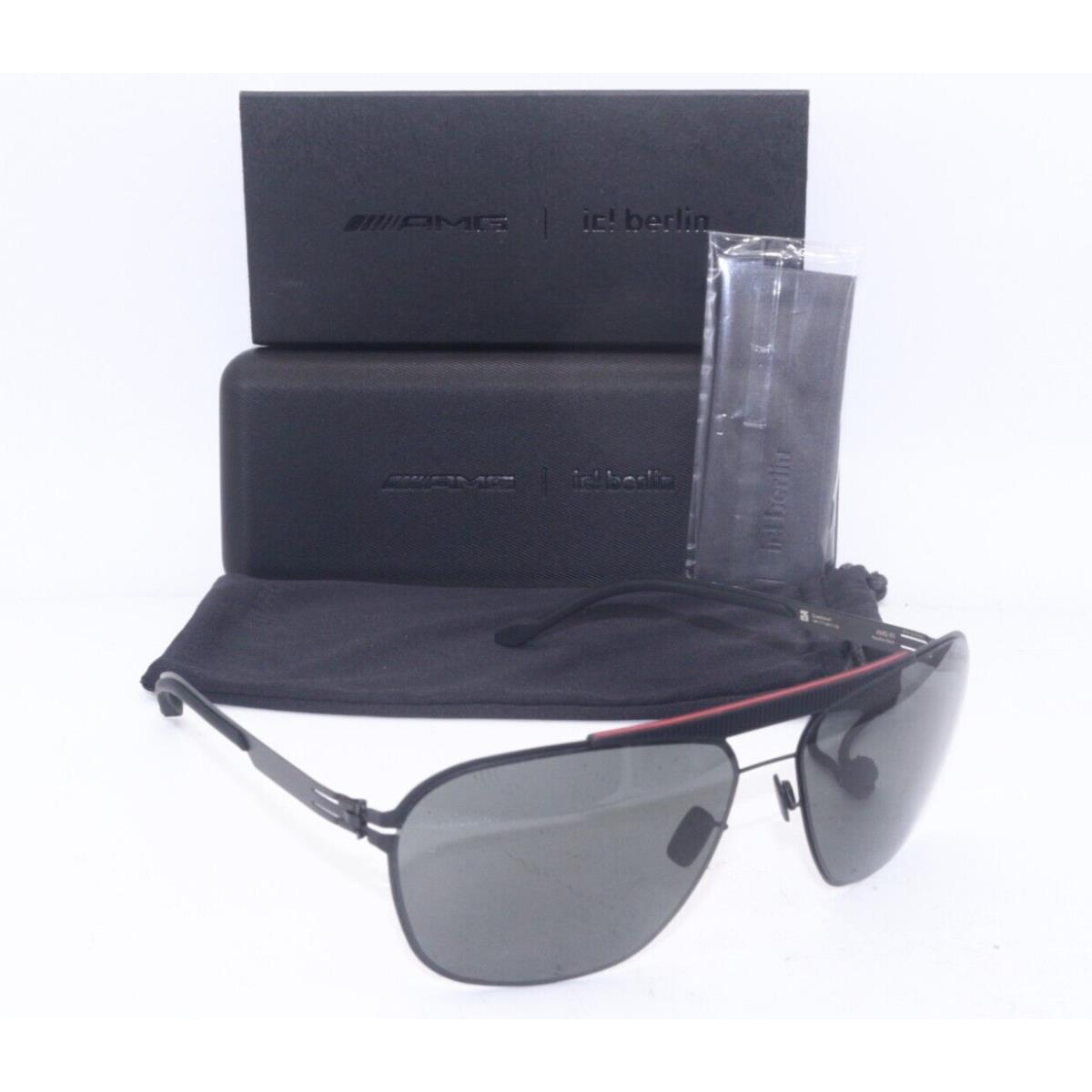 IC Berlin Amg 01 Raceline Black Red W/grey Lens Sunglasses 64-15