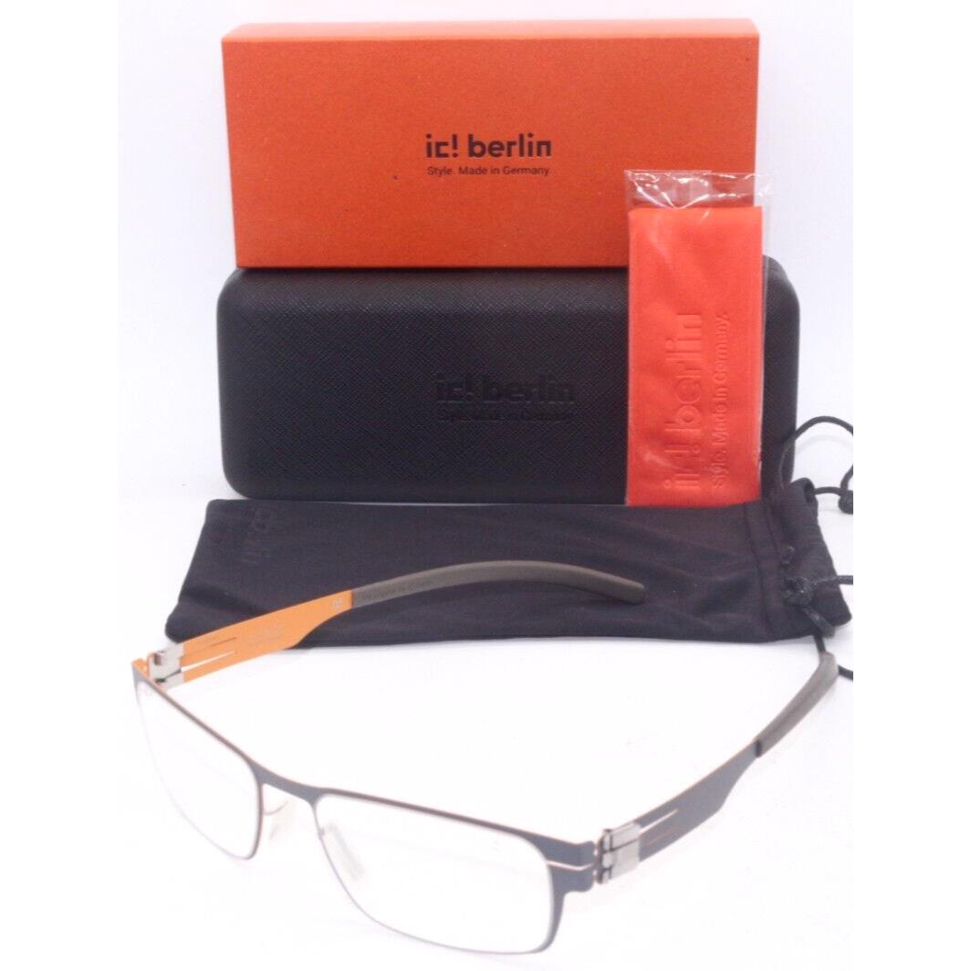 IC Berlin Rast Coral Bould Grey Gunmetal Frames Eyeglasses 51-18