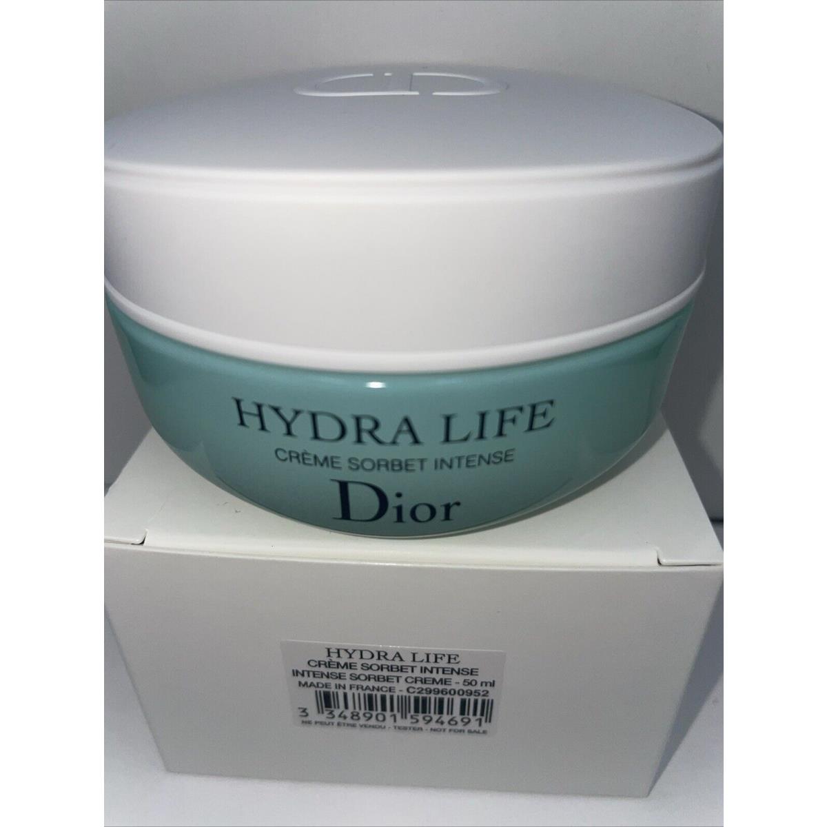 Christian Dior Hydra Life Intense Sorbet Creme 1.7 Oz/ 50 ml Tester