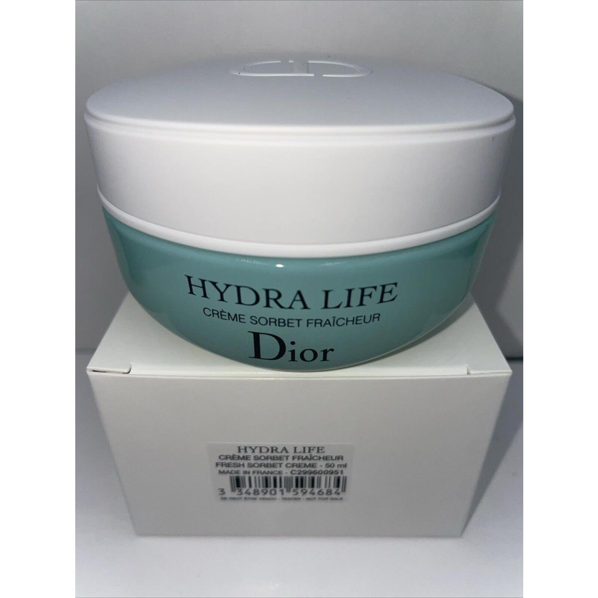 Christian Dior Hydra Life Fresh Sorbet Creme 1.7 oz/50 ml Tester