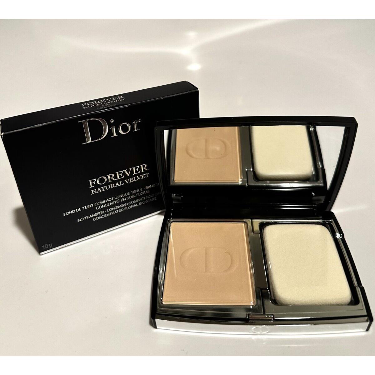 Dior Forever Natural Velvet Long Wear Compact Foundation 2CR Cool Rosy .35oz