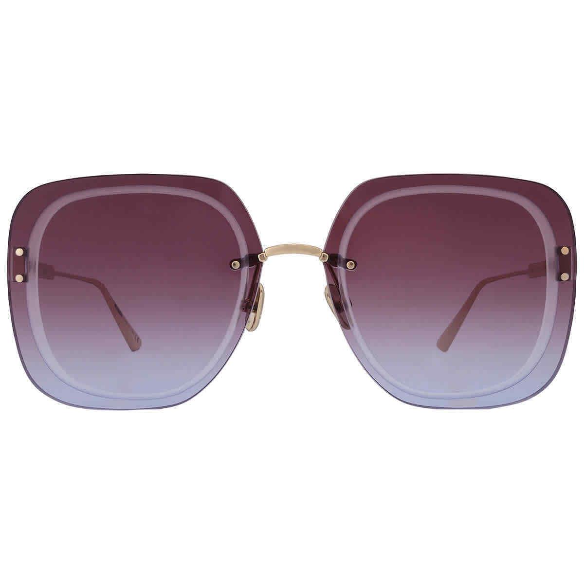 Dior Ultradior Purple Gradient Square Ladies Sunglasses CD40031U 10T 65