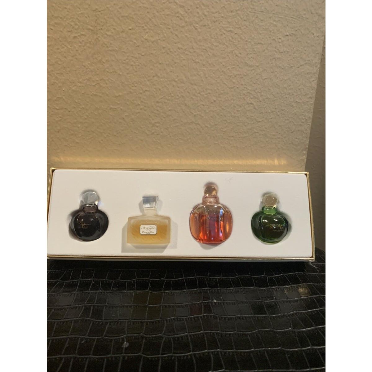 Vintage Christian Dior Parfums Gift Set Mini Rare Set Of 4 Tendre