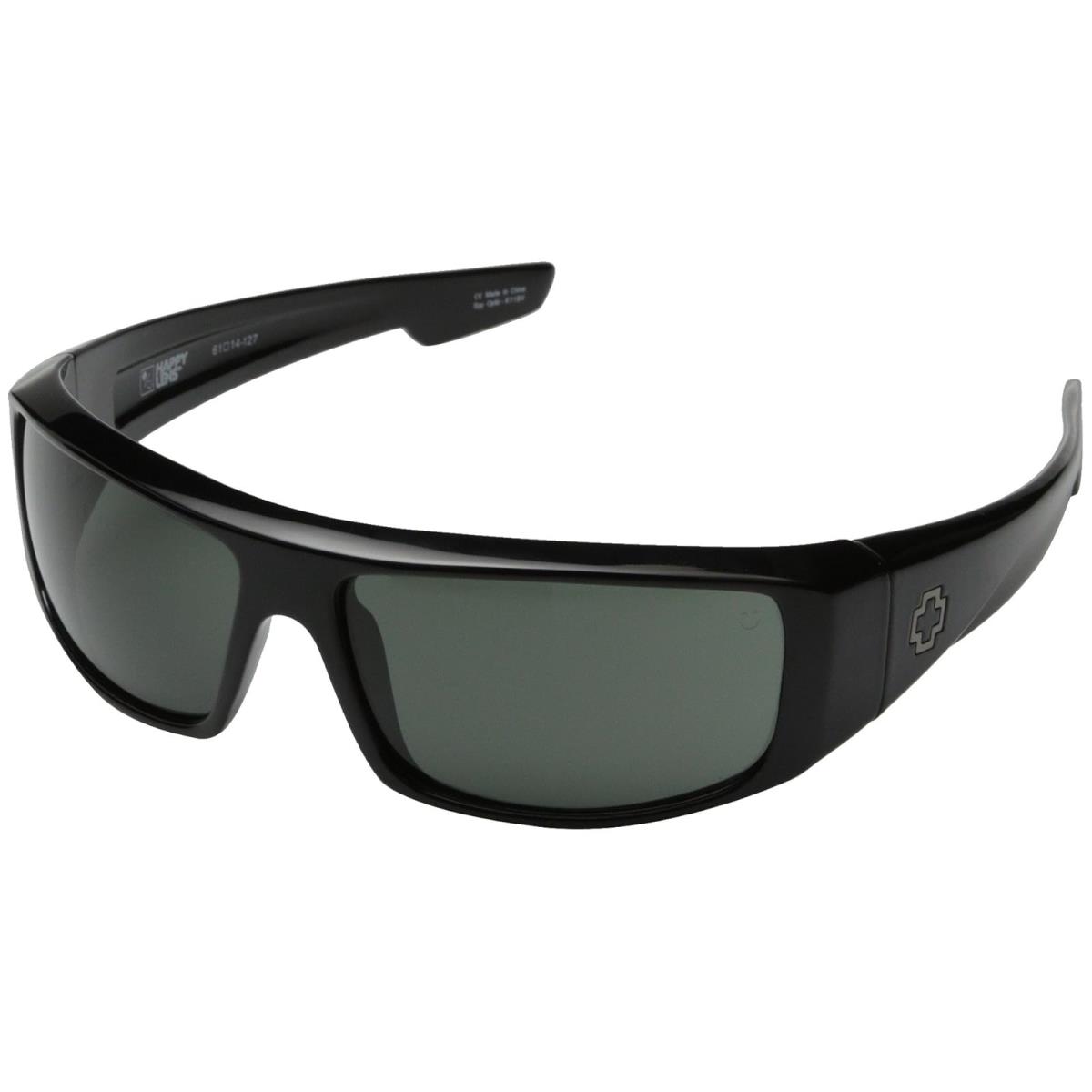 Unisex Sunglasses Spy Optic Logan - Black/Happy Gray Green, Frame: Multicolor