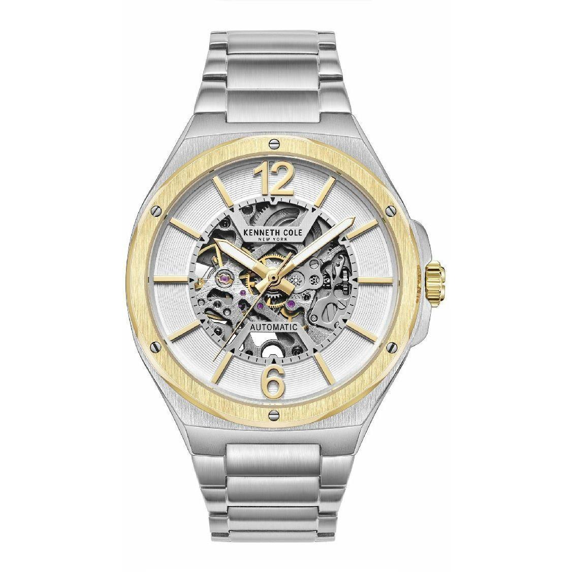 Men`s Kenneth Cole Stainless Steel Automatic Skeleton Watch KCWGL2220704