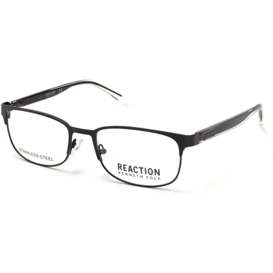 Kenneth Cole Reaction KC0801-002 Matte Black Clear Eyeglasses