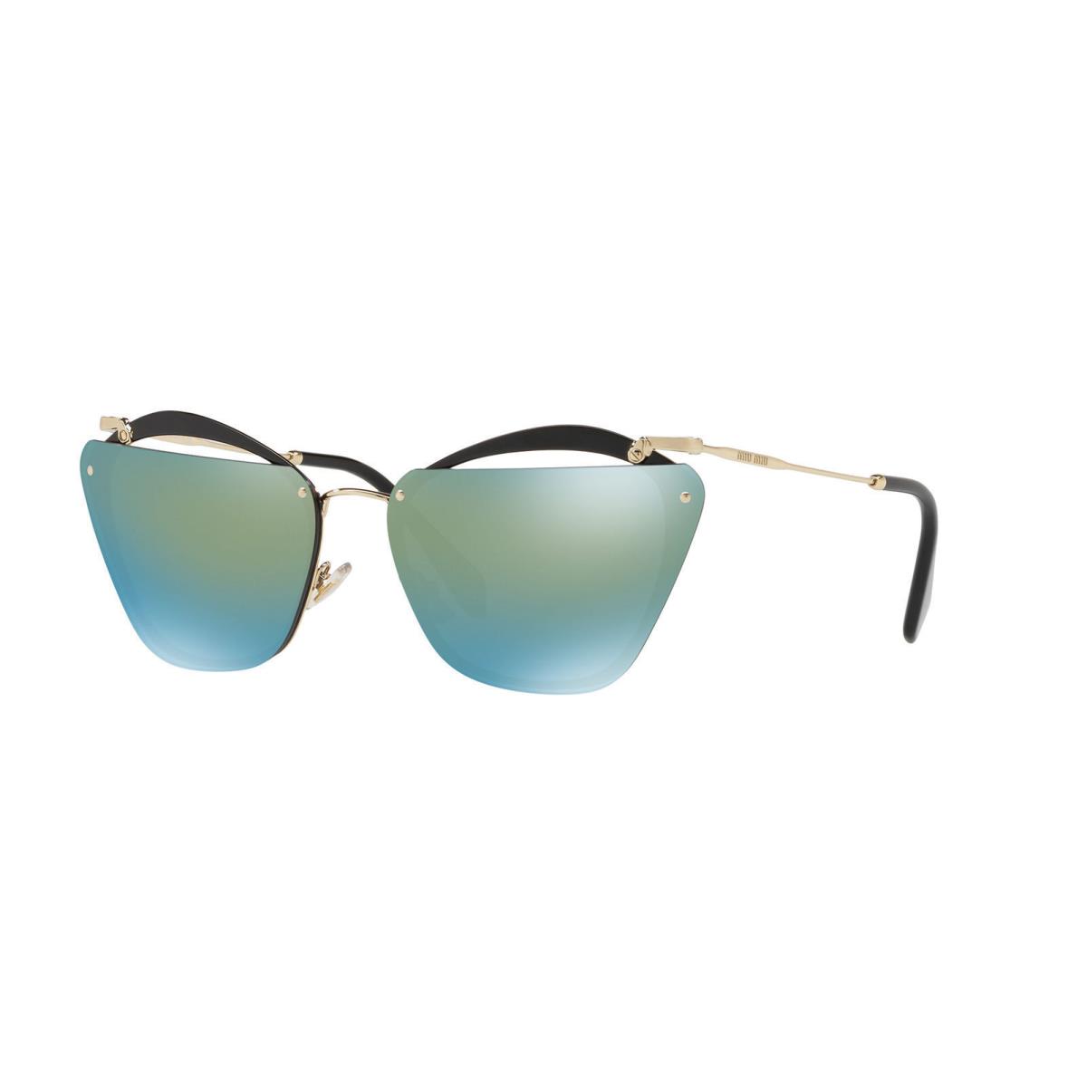 Miu Miu Noir MU54TS 1AB/4J2 Black/emerald Iridium Gradient Sunglasses