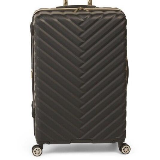 Kenneth Cole 24in Black Gold Expandable Hardcase 8 Wheel Multi Pocket Spinner