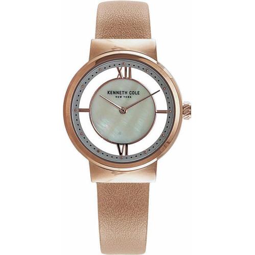 Women`s Kenneth Cole York Transparency Rose Gold Tone Watch KC50231011