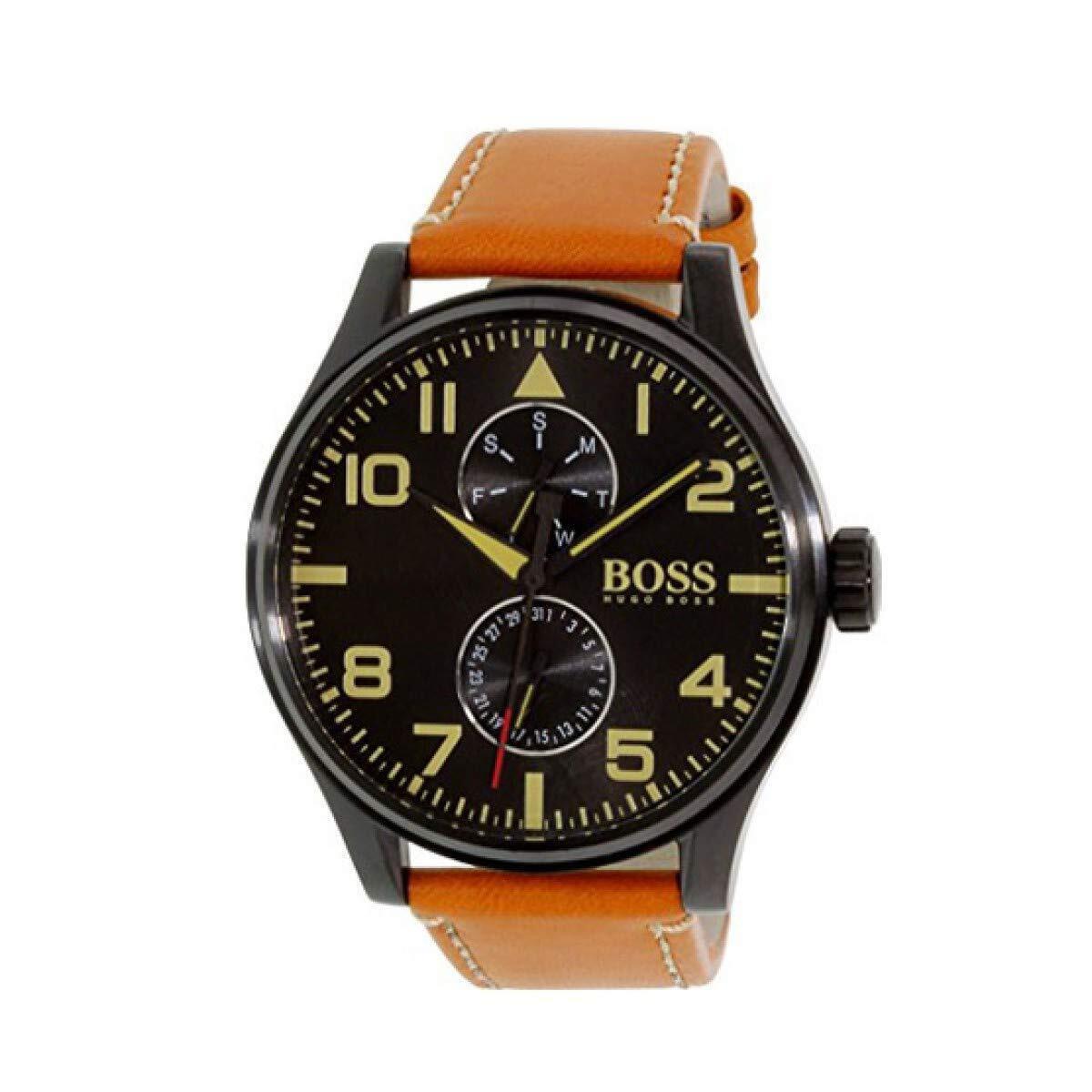 Hugo Boss Aeroliner Maxx Leather Mens Watch 1513082