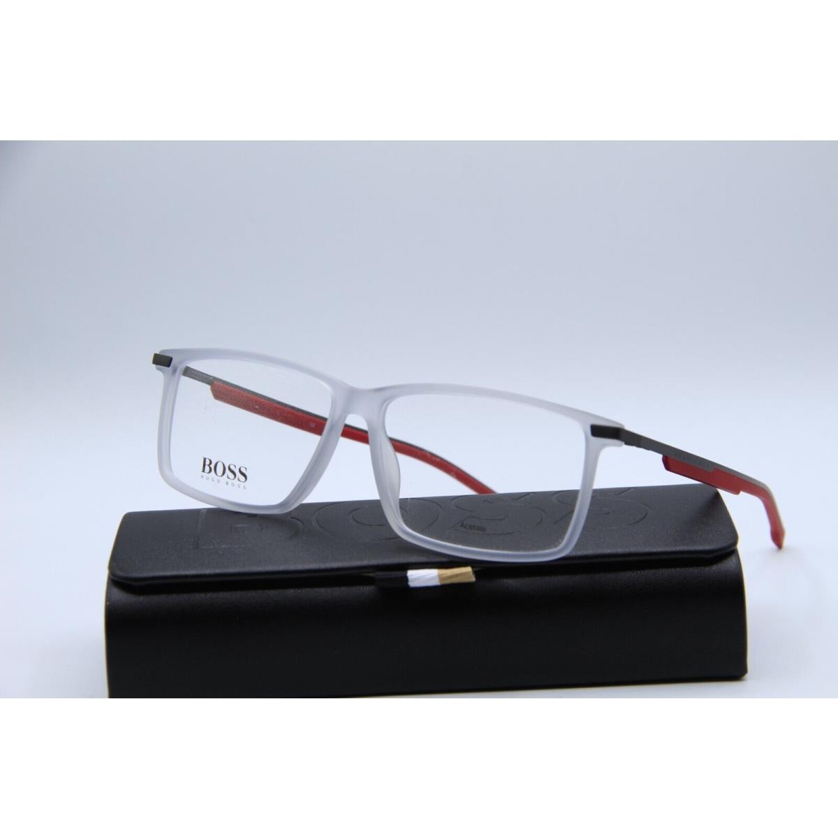 Hugo Boss 1202 Riw Grey Red Frames Eyeglasses 58-14