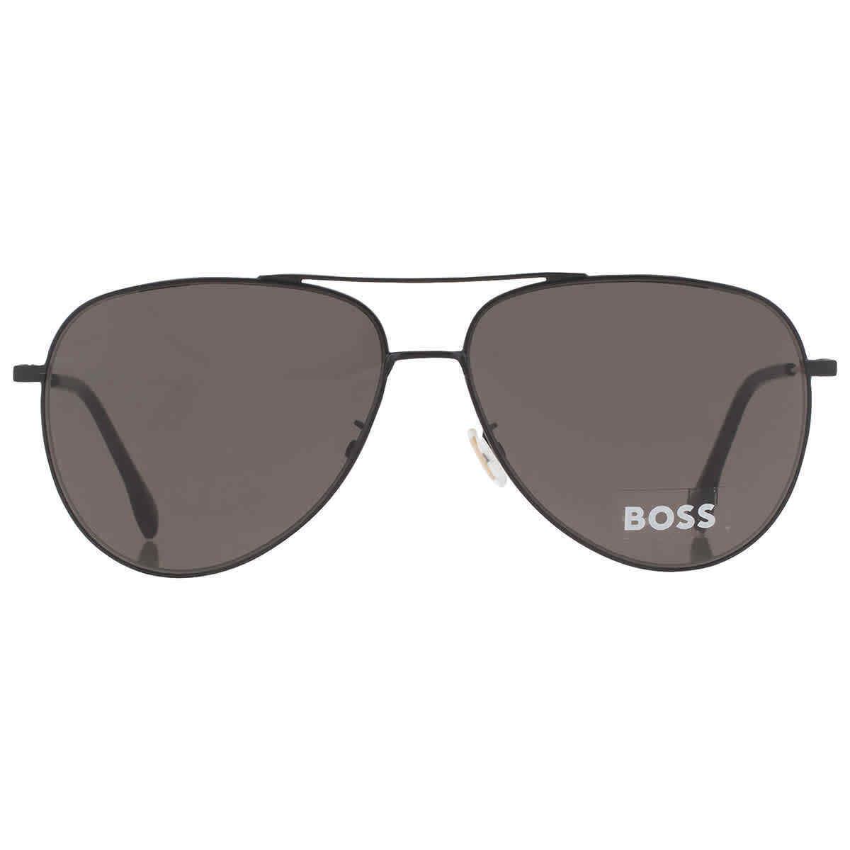 Hugo Boss Grey Pilot Men`s Sunglasses Boss 1219/F/SK 0I46/IR 63 Boss 1219/F/SK