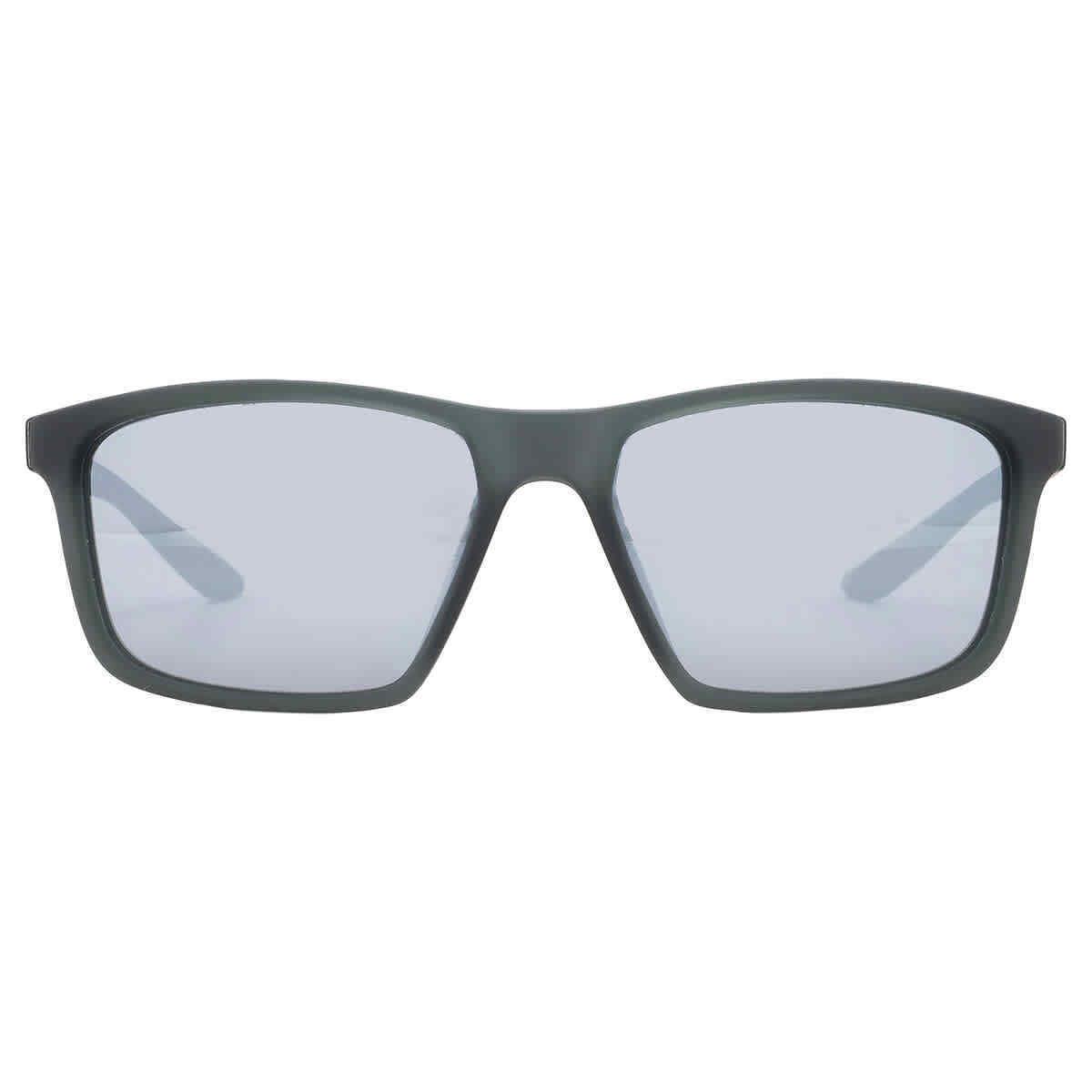 Nike Silver Flash Pilot Unisex Sunglasses Nike Valiant MI CW4645 061 60 - Frame: Grey, Lens: Silver