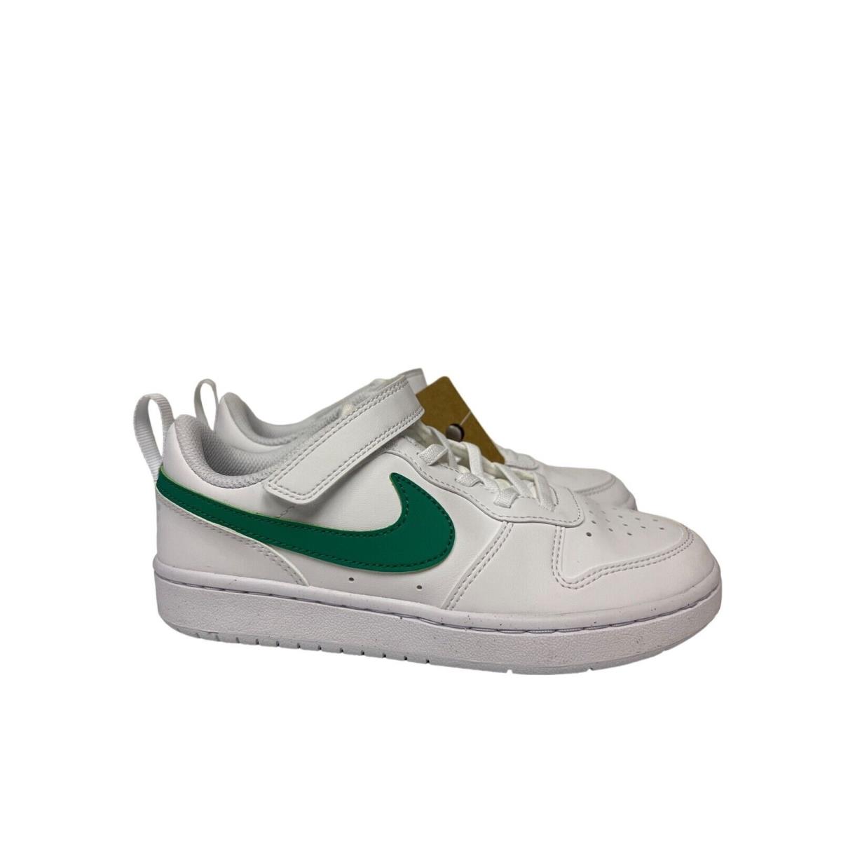 Nike Court Borough Low Recraft White Green Sneakers Shoes Size 5Y 5 Youth - White