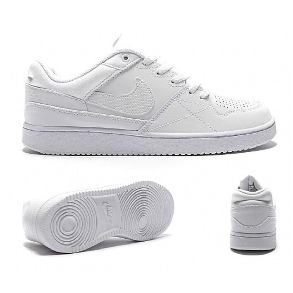 Nike White Priority Low Mens Lace Up Casual Sneakers Shoes - Size 8.5