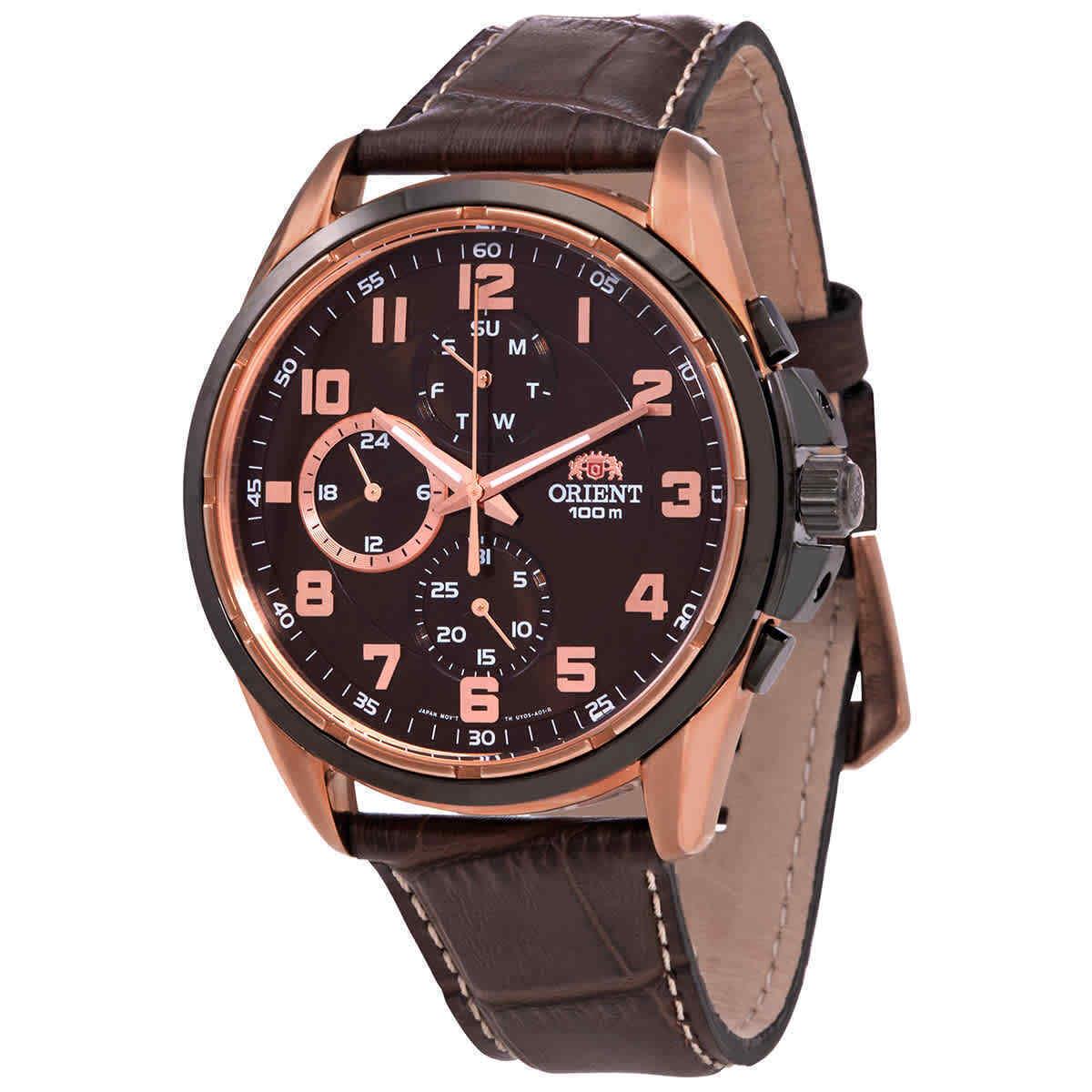 Orient Sports Quartz Brown Dial Men`s Watch FUY05003T0