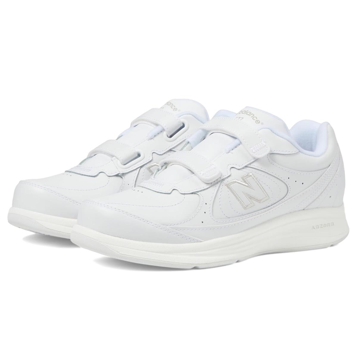 Woman`s Sneakers Athletic Shoes New Balance WW577 Hook and Loop White