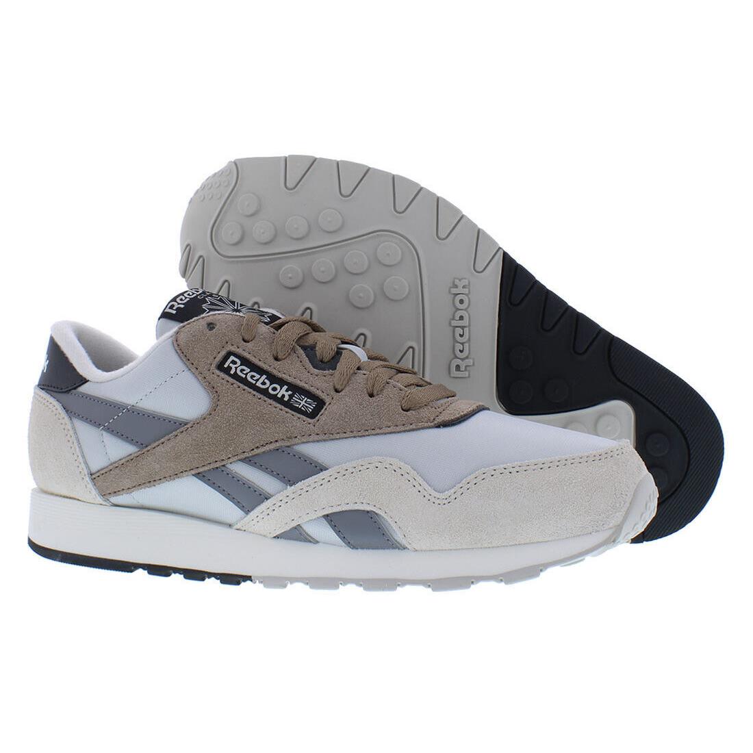 Reebok Classic Nylon Mens Shoes - Pure Grey 2/Stucco/Taupe, Main: Grey