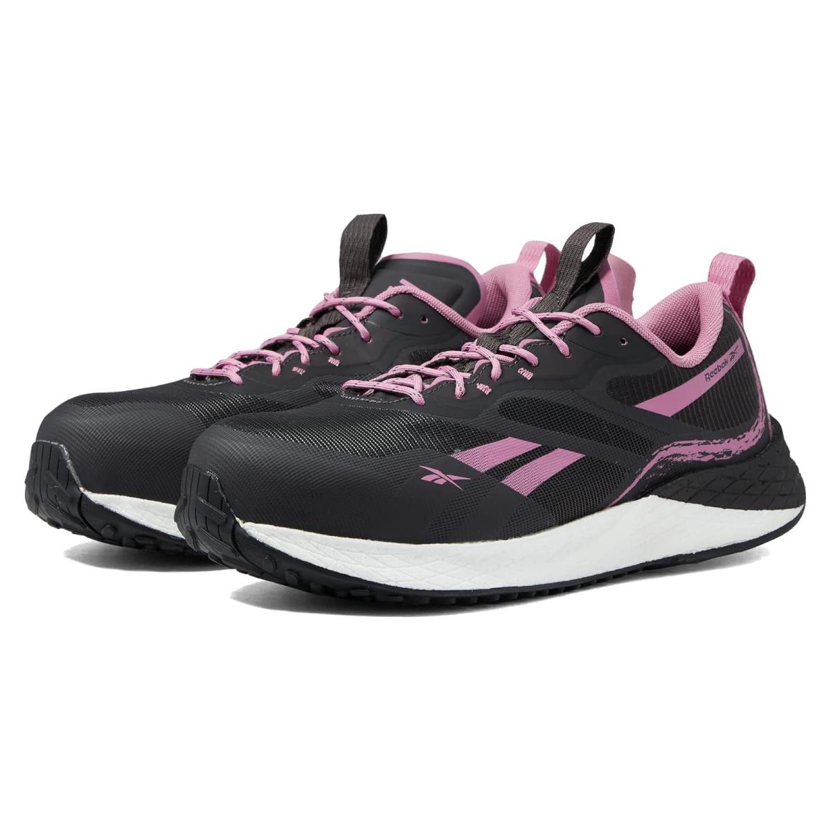 Woman`s Shoes Reebok Work Floatride Energy 3 Adventure Work SD Comp Toe - Black/Grey/Pink