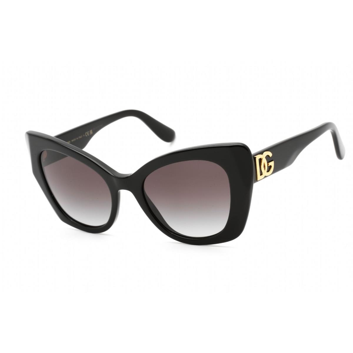 Dolce Gabbana Women`s Sunglasses Black Plastic Cat Eye Frame 0DG4405 501/8G