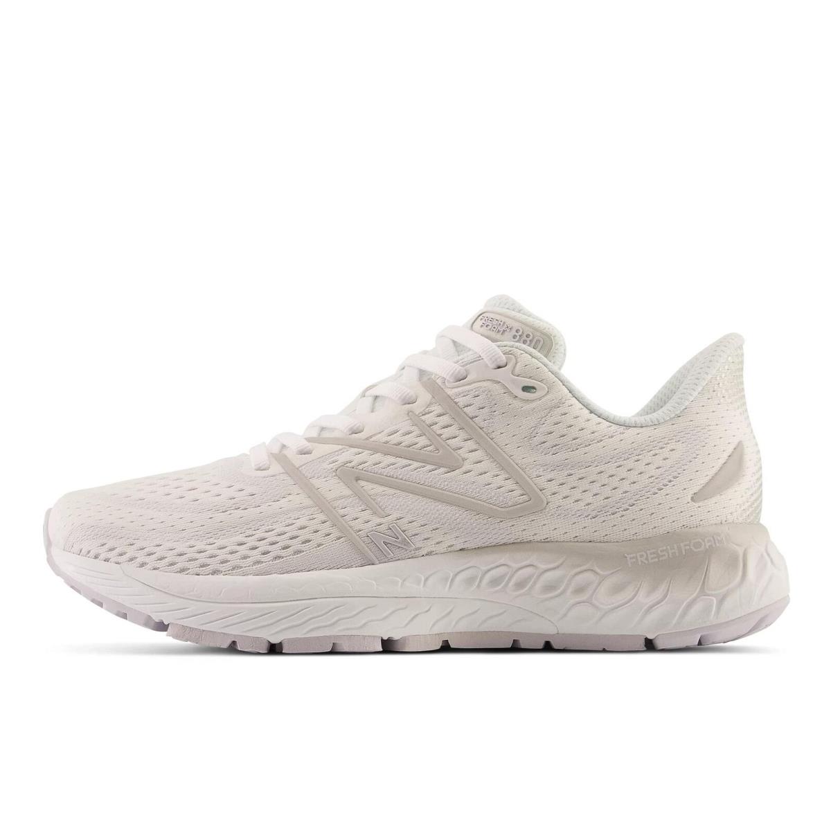 New Balance Women`s Fresh Foam 880 V13 Running Shoe White 10.5 Wide - White