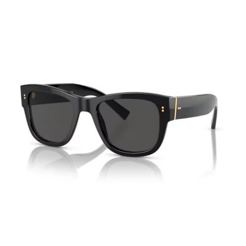 Dolce Gabbana Sunglasses DG 4338 Black 501/87 Dark Grey Lenses 52mm