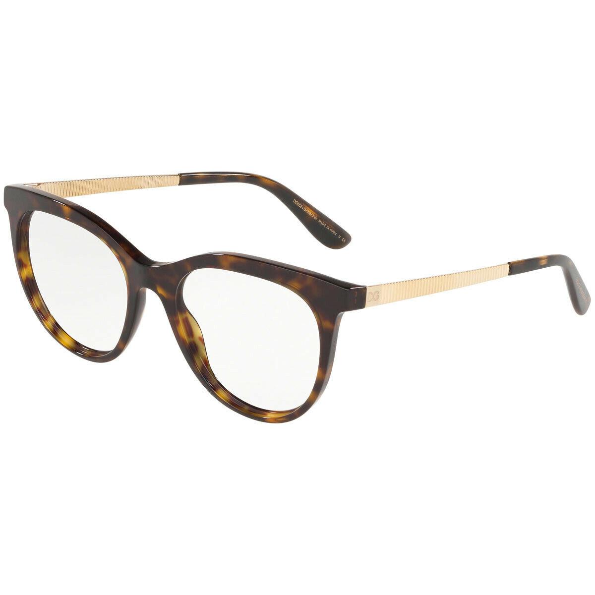 Dolce Gabbana DG 3316 502 Havana Women Frame RX 52mm 18 140