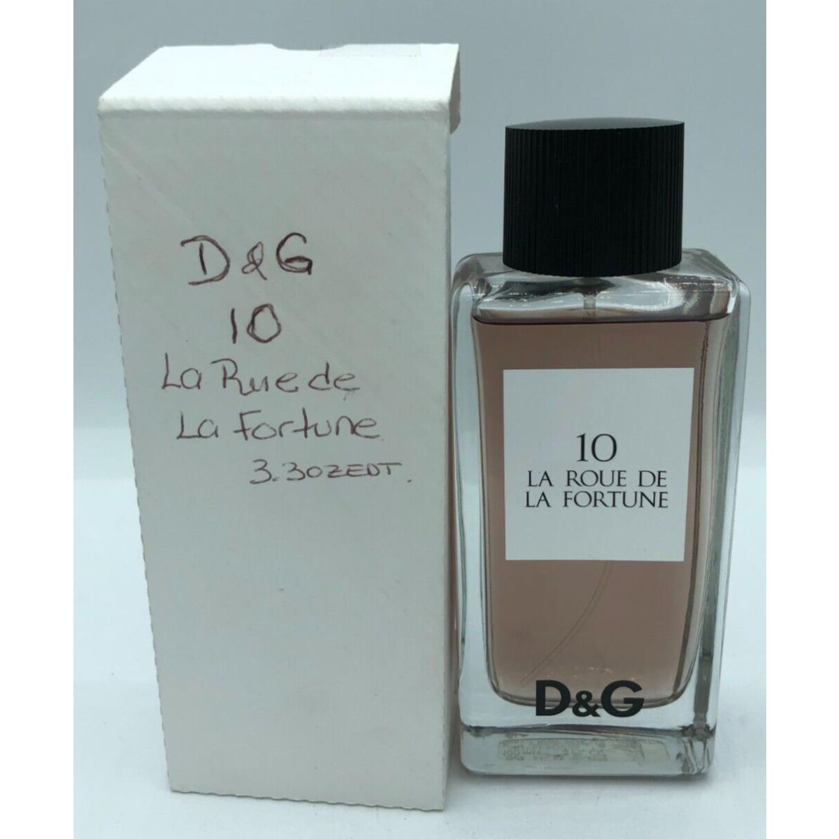 Dolce Gabbana D G 10 La Rouge La Fortune Edt 3.3oz in White Box AS Pictured