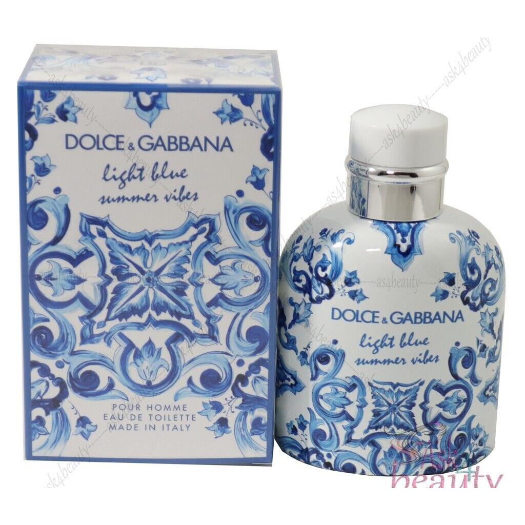 Dolce Gabbana Light Blue Summer Vibes 4.2 oz Edt Spray For Men