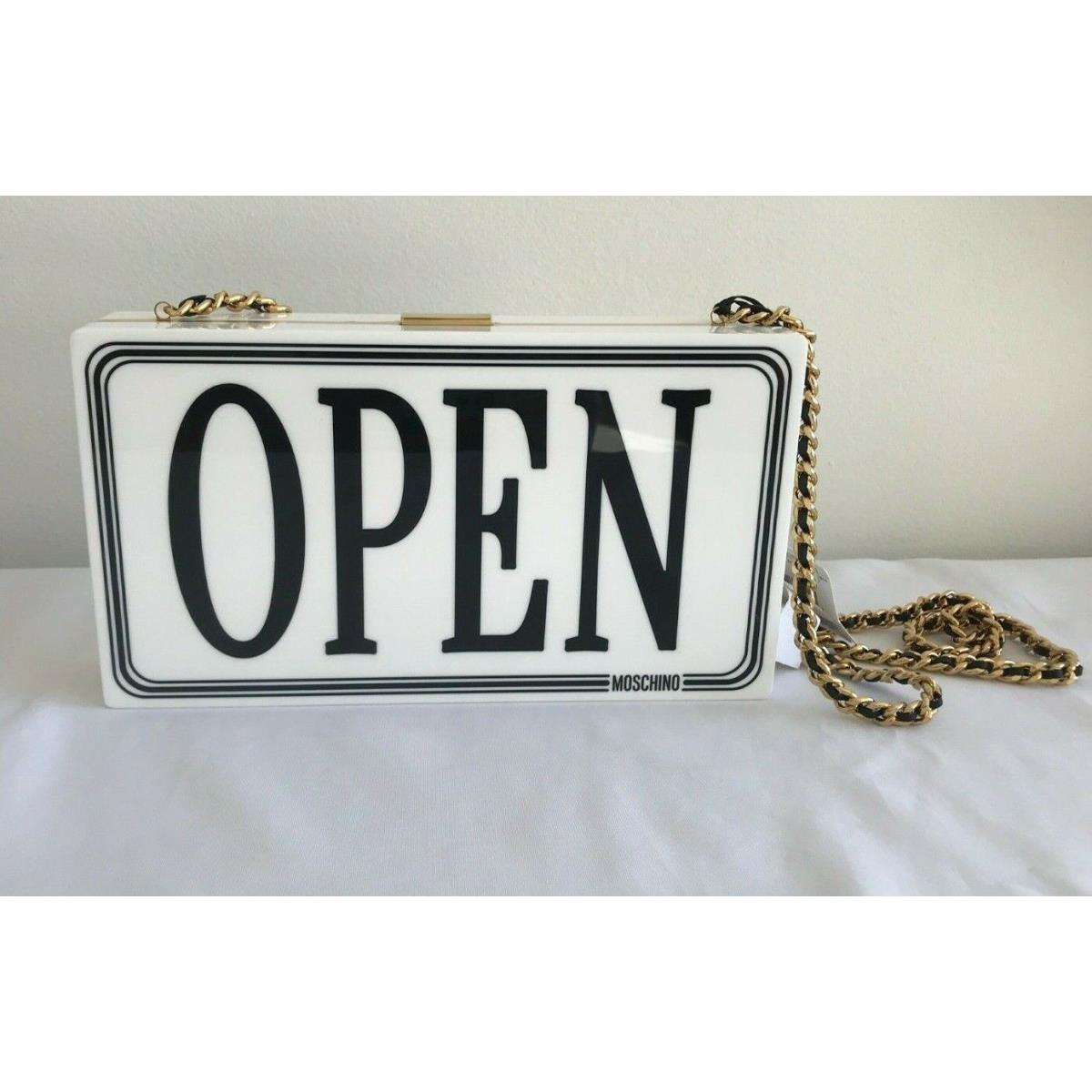 Moschino Couture Jeremy Scott Open/closed White Perspex Shoulder Bag Rare