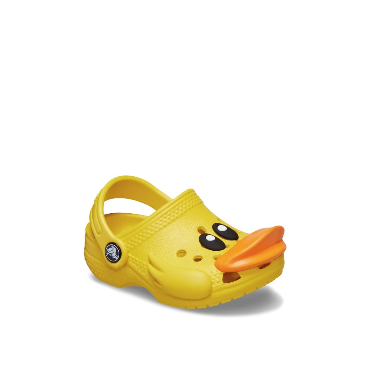 Girl`s Clogs Crocs Littles Rubber Ducky Clog - Sunflower Yellow