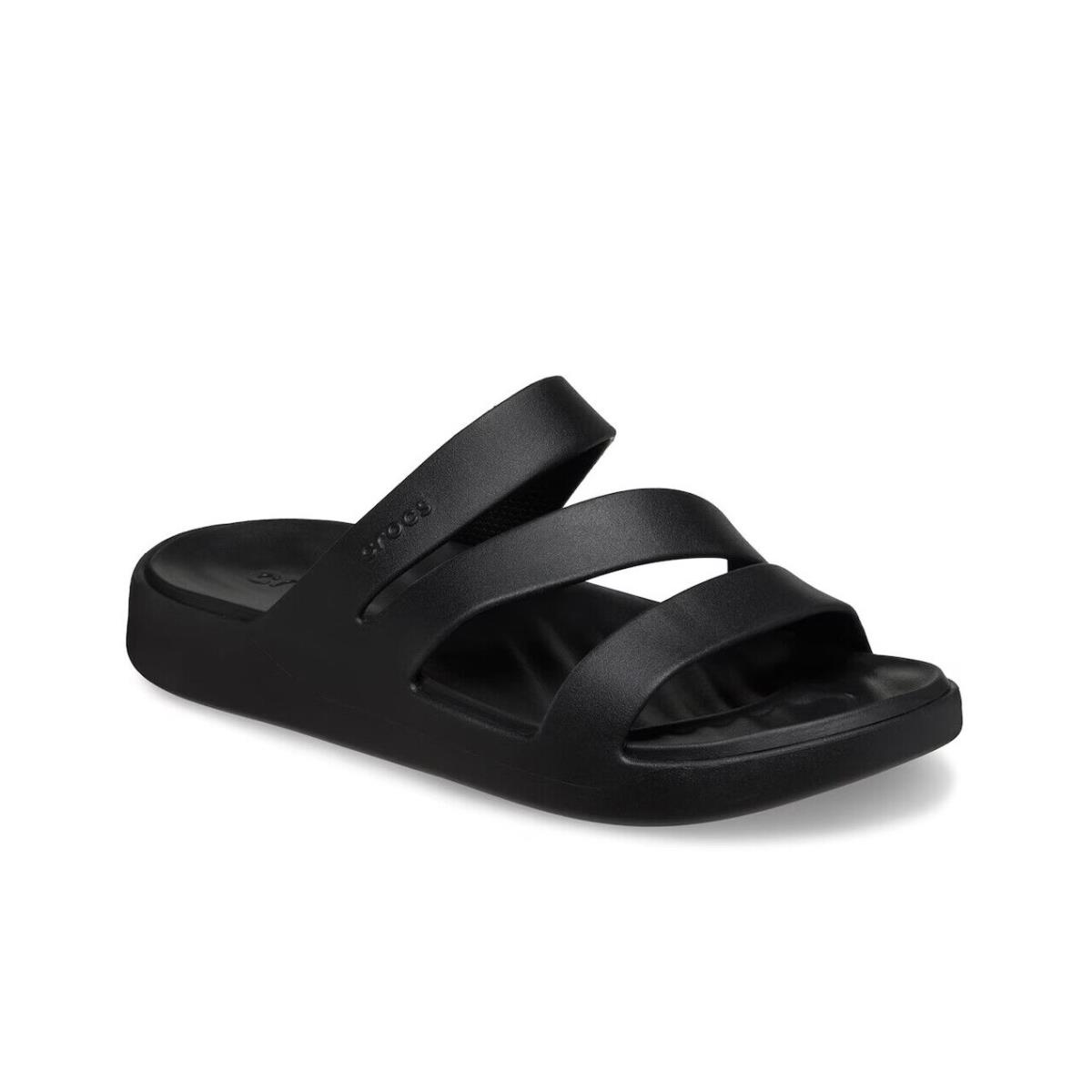 Womens Crocs Getaway Black Eva Sandal