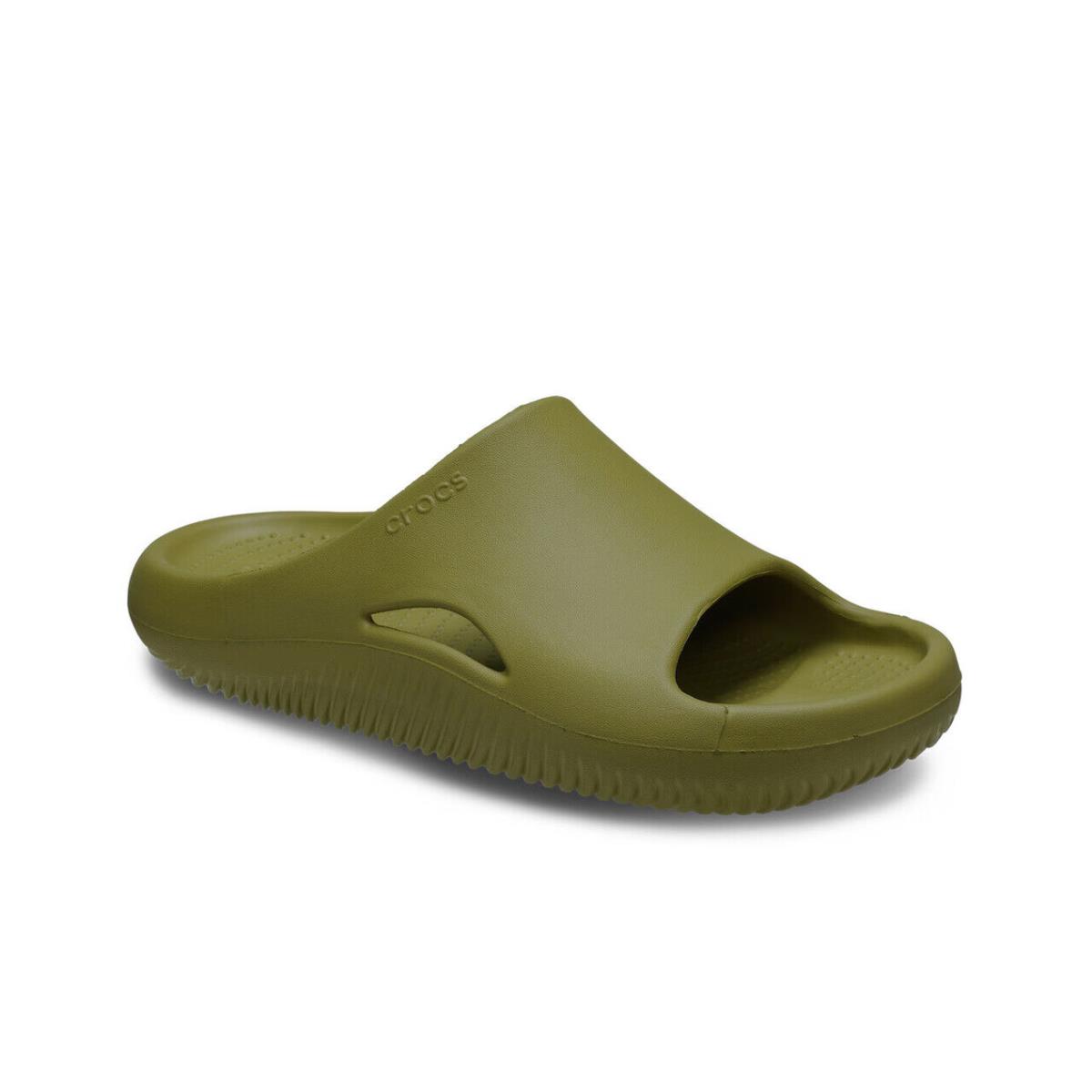 Mens Crocs Mellow Light Green Eva Slide Sandal