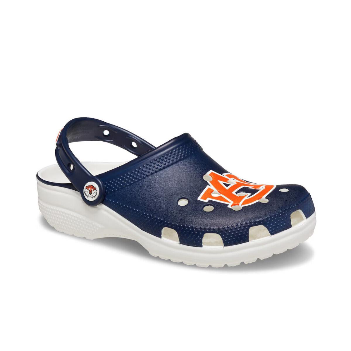 Mens Crocs Classic Auburn College Navy White Eva Clog Medium/Regular