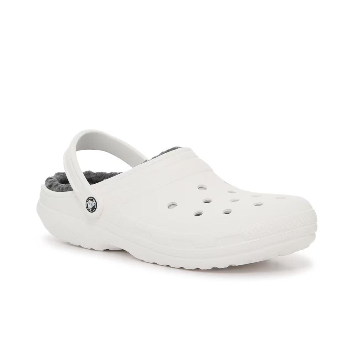 Mens Crocs Classic Lined White Croslite Clog