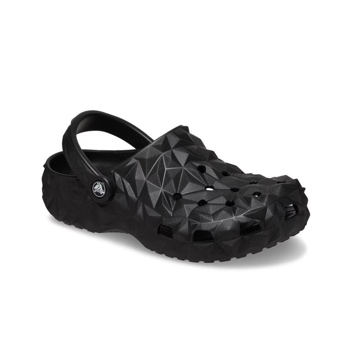 Womens Crocs Classic Geometric Black Eva Clog - Black