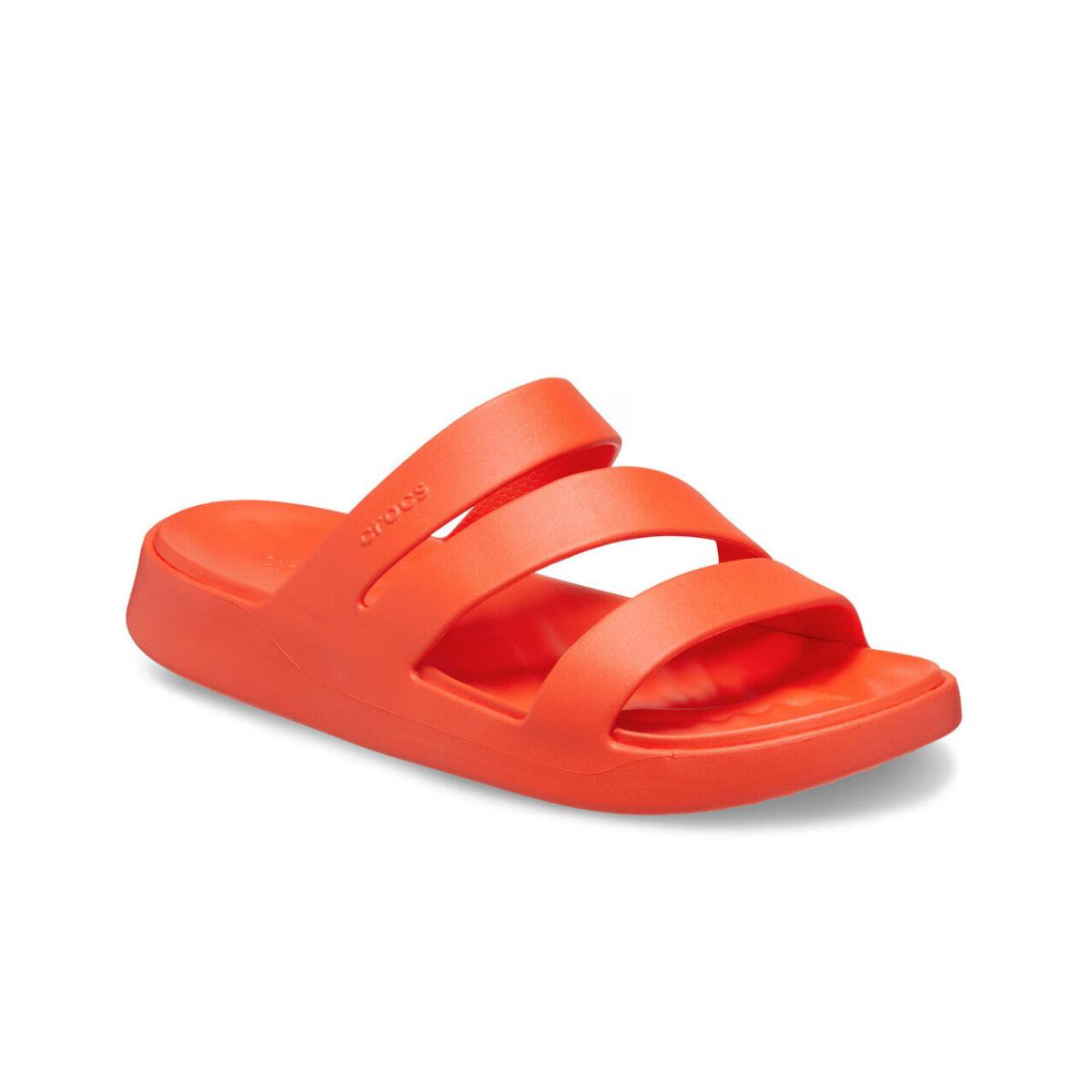 Womens Crocs Getaway Red Eva Sandal