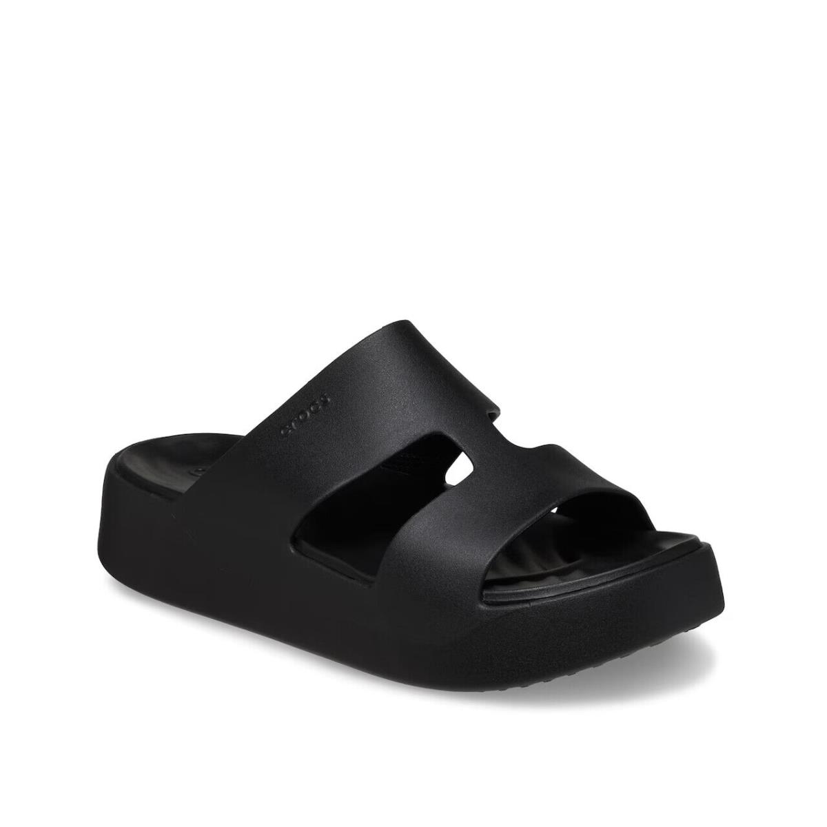 Womens Crocs Getaway H-band Black Croslite Sandal