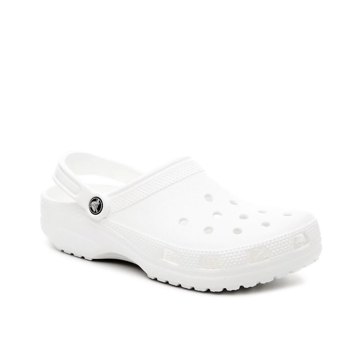 Mens Crocs Classic White Croslite Clog